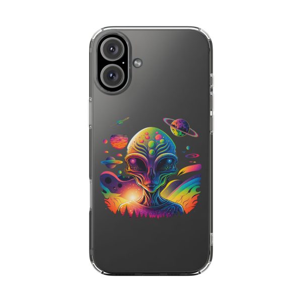 Alien Galaxy Clear Phone Case, Cosmic Phone Cover, Space Lover Gift, Unique Design for iPhone, Galaxy Phone Case - Image 86