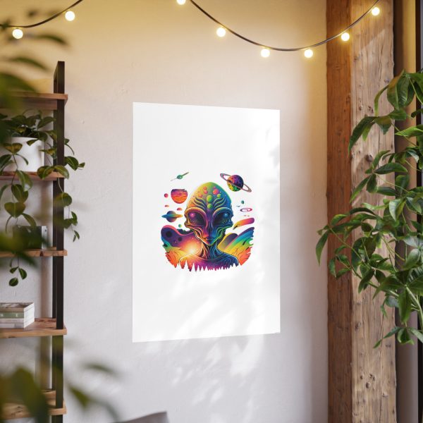 Colorful Alien Art Poster, Psychedelic Wall Decor, Outer Space Prints, Home Decoration, Gift for Sci-Fi Lovers - Image 104