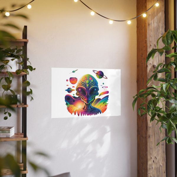 Colorful Alien Art Poster, Psychedelic Wall Decor, Outer Space Prints, Home Decoration, Gift for Sci-Fi Lovers - Image 71