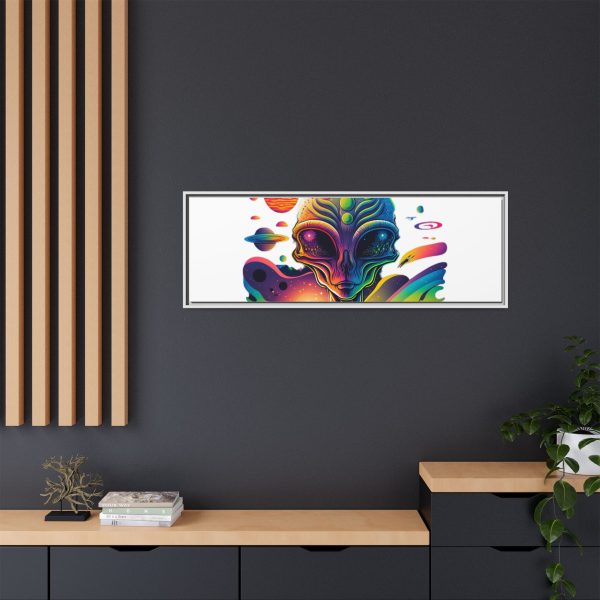 Vibrant Alien Canvas Art Print, Framed Decor for Sci-Fi Lovers, Cosmic Wall Art, Colorful Home Decoration, Unique Gift Idea - Image 192