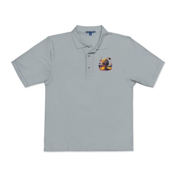 Floral Embroidered Unisex Polo Shirt | Casual Wear, Gift for Him/Her, Summer Style, Outdoor Events, Birthday Gift