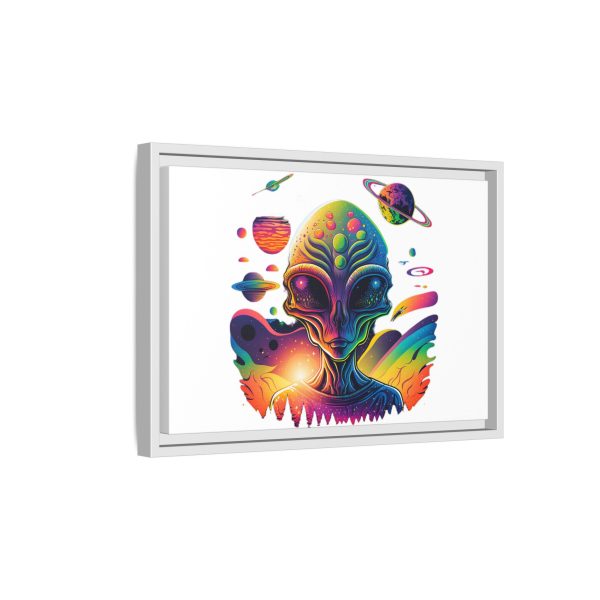 Vibrant Alien Canvas Art Print, Framed Decor for Sci-Fi Lovers, Cosmic Wall Art, Colorful Home Decoration, Unique Gift Idea - Image 234