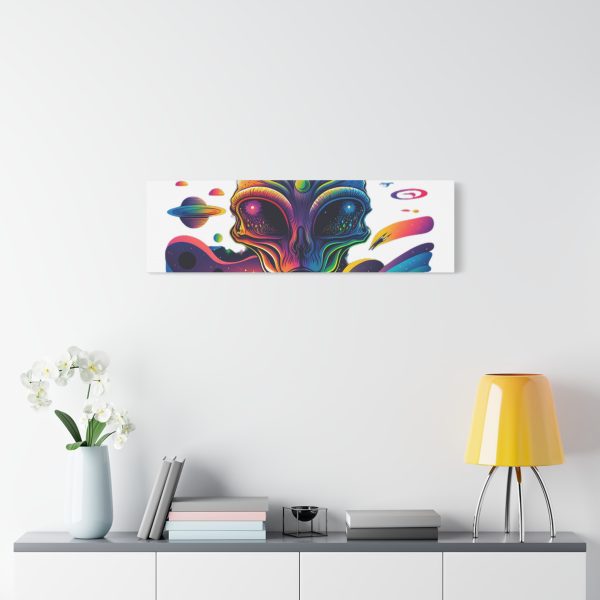 Alien Art Canvas Print, Colorful Wall Decor, Retro Sci-Fi Artwork, Unique Home Accent, Space Lover Gift - Image 79