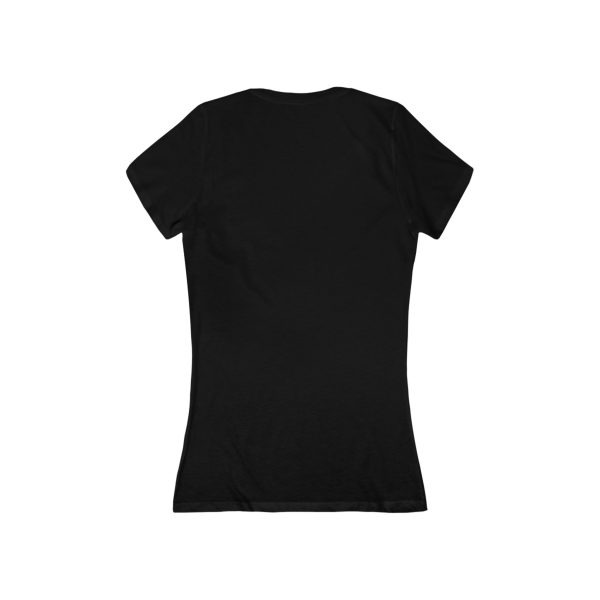 Women's Jersey Short Sleeve Deep V-Neck Tee - Image 4