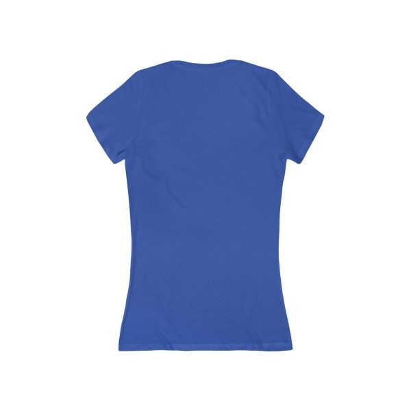 Women's Jersey Short Sleeve Deep V-Neck Tee - Image 8