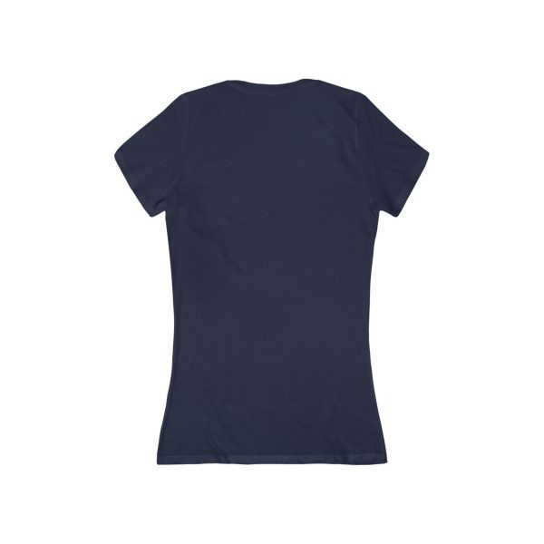 Women's Jersey Short Sleeve Deep V-Neck Tee - Image 12