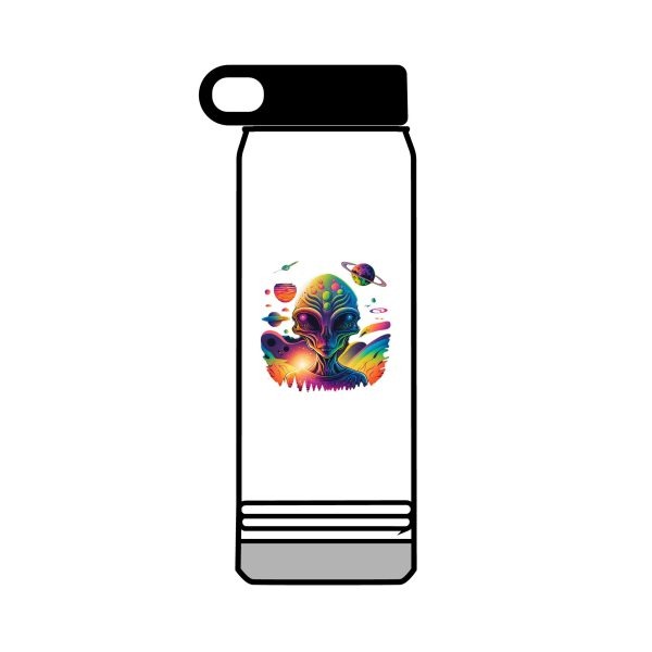Vibrant 32oz Water Bottle with Fantasy Tree Design, Eco-Friendly Bottle, Sports Hydration, Travel Accessory, Gift for Nature Lovers