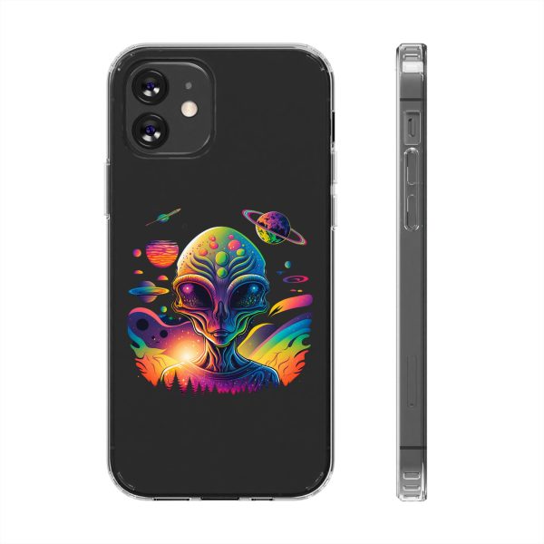 Alien Galaxy Clear Phone Case, Cosmic Phone Cover, Space Lover Gift, Unique Design for iPhone, Galaxy Phone Case - Image 13