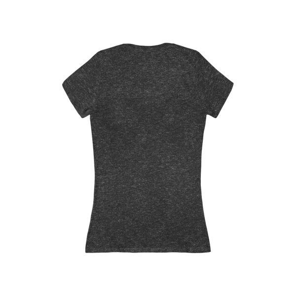Women's Jersey Short Sleeve Deep V-Neck Tee - Image 10