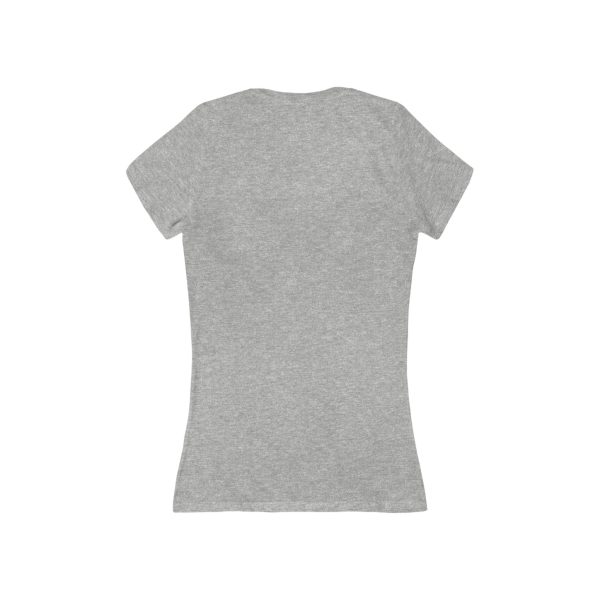 Women's Jersey Short Sleeve Deep V-Neck Tee - Image 6