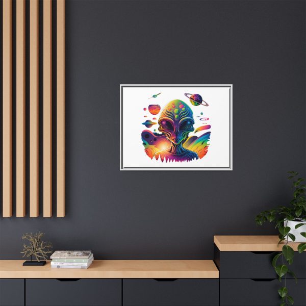 Vibrant Alien Canvas Art Print, Framed Decor for Sci-Fi Lovers, Cosmic Wall Art, Colorful Home Decoration, Unique Gift Idea - Image 112