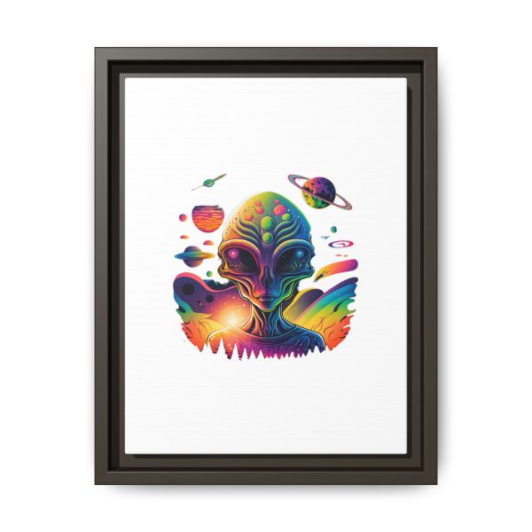 Vibrant Alien Canvas Art Print, Framed Decor for Sci-Fi Lovers, Cosmic Wall Art, Colorful Home Decoration, Unique Gift Idea - Image 137