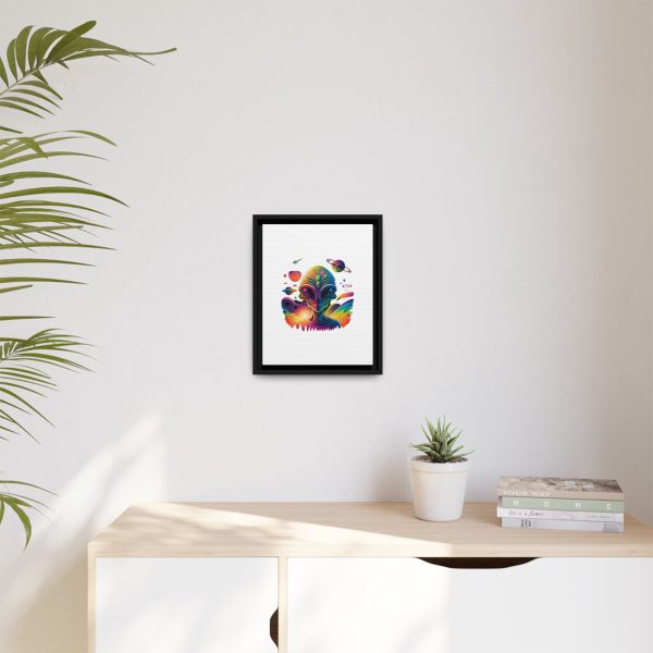 Vibrant Alien Canvas Art Print, Framed Decor for Sci-Fi Lovers, Cosmic Wall Art, Colorful Home Decoration, Unique Gift Idea - Image 47
