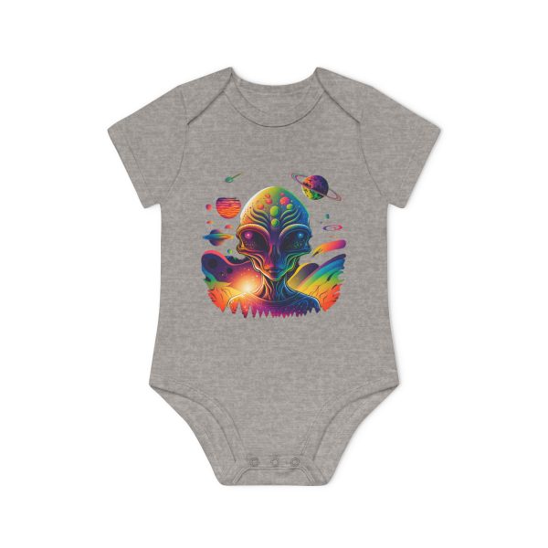 Colorful Alien Baby Bodysuit, Fun Baby Outfit, Cute Infant Clothing, Unique Baby Shower Gift, Organic Cotton Onesie, Space Theme Baby Wear - Image 7