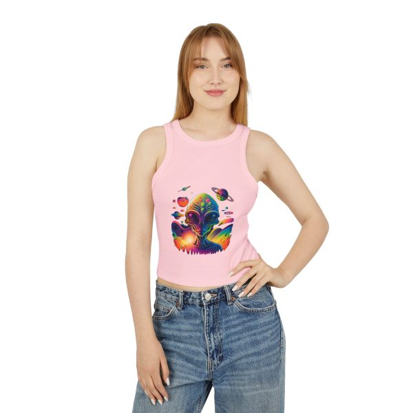 Women's Micro Rib Racer Tank Top - Image 20