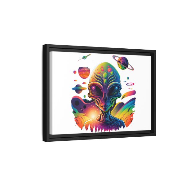 Vibrant Alien Canvas Art Print, Framed Decor for Sci-Fi Lovers, Cosmic Wall Art, Colorful Home Decoration, Unique Gift Idea - Image 226