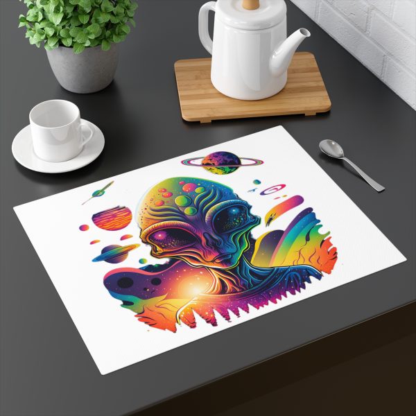 Vibrant Alien Placemats for Cosmic Kitchen Decor, Fun Table Setting, Gift for Space Lovers, Sci-Fi Enthusiasts, Alien Party Decor - Image 2