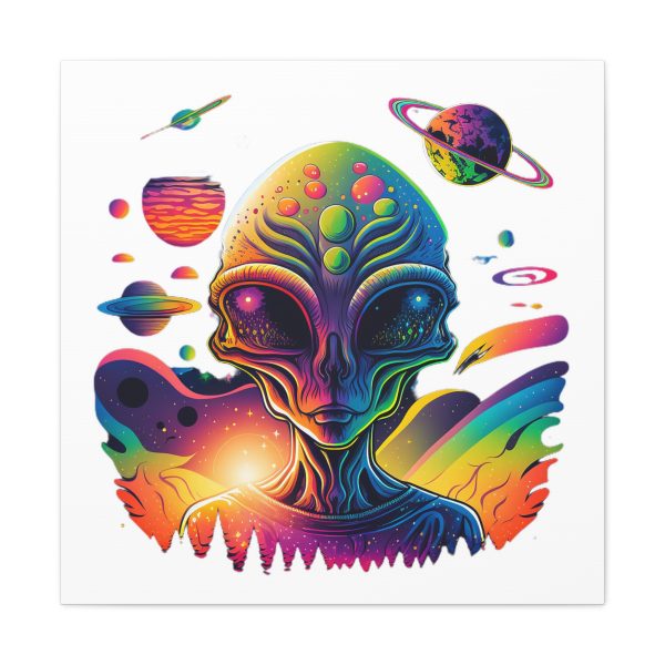 Alien Art Canvas Print, Colorful Wall Decor, Retro Sci-Fi Artwork, Unique Home Accent, Space Lover Gift - Image 37