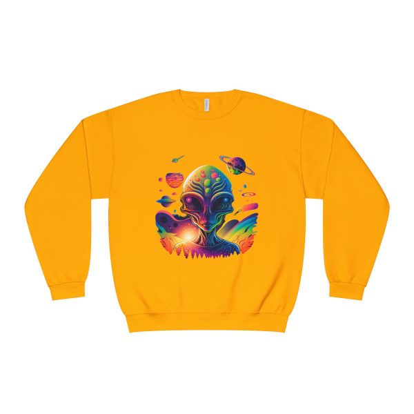 Colorful Alien Space Sweatshirt, Unisex Crewneck Sweatshirt, Perfect for Casual Wear, Gift for Sci-Fi Lovers, Cozy Fall Apparel - Image 21