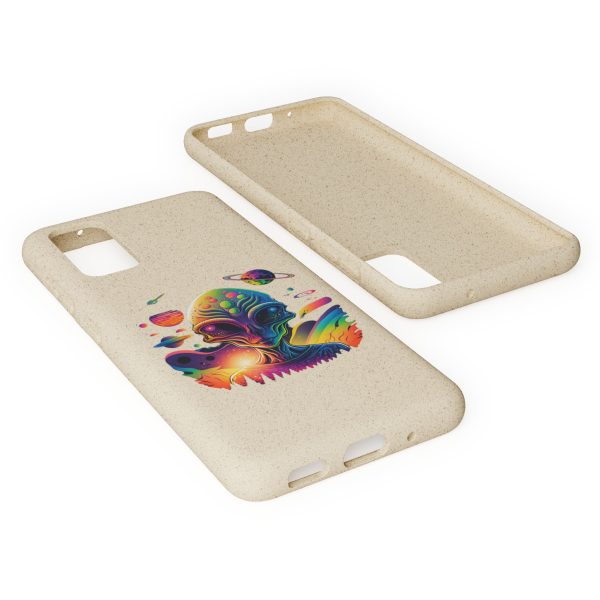 Vibrant Alien Biodegradable Phone Case | Eco-Friendly, Galaxy Inspired, Unique Gift, Trendy Phone Cover, For Space Lovers - Image 8