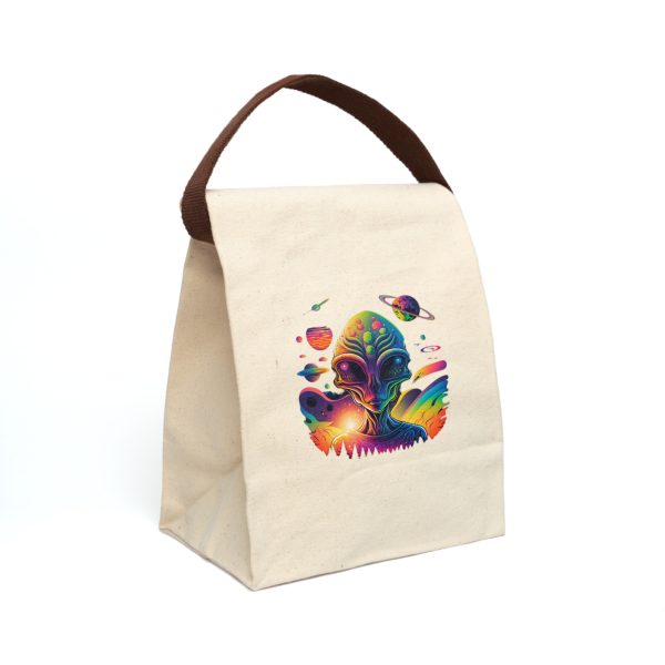 Canvas Lunch Bag With Strap - Image 2