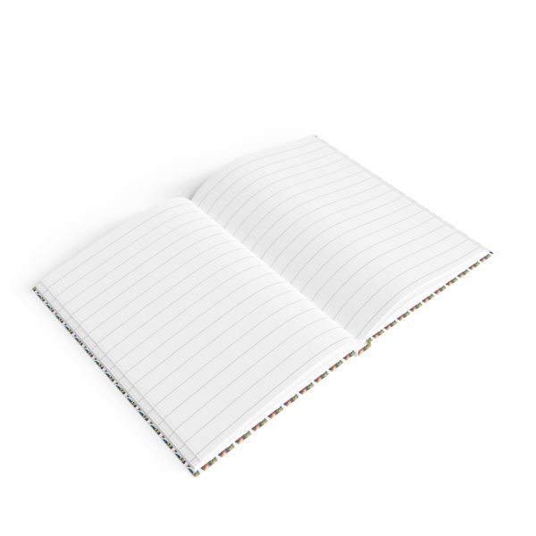 Colorful Patterned Journal - Ruled Line Notebook, Cute Writing Journal, Gift for Students, Colorful Diary, Design Lovers - Image 4