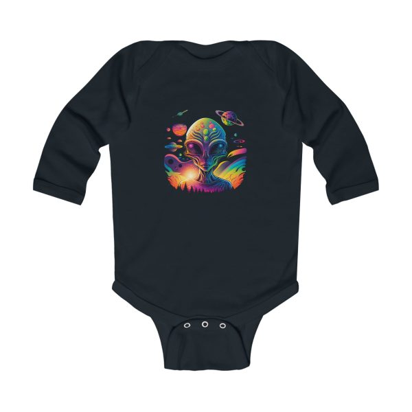 Colorful Cosmic Unicorn Infant Bodysuit, Baby Shower Gift, Toddler Apparel, Unique Baby Outfit, Fun Space Theme - Image 5
