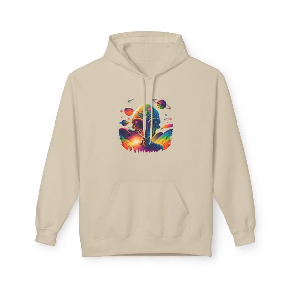 Vibrant Artistic Fleece Hoodie, Cozy Unisex Sweatshirt, Colorful Graphic Hoodie, Trendy Casual Wear, Unique Gift Idea, Streetwear Style - Image 17