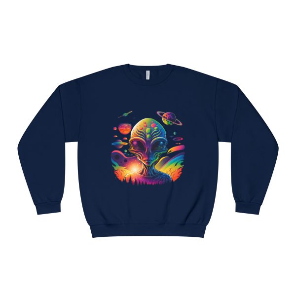 Colorful Alien Space Sweatshirt, Unisex Crewneck Sweatshirt, Perfect for Casual Wear, Gift for Sci-Fi Lovers, Cozy Fall Apparel - Image 45