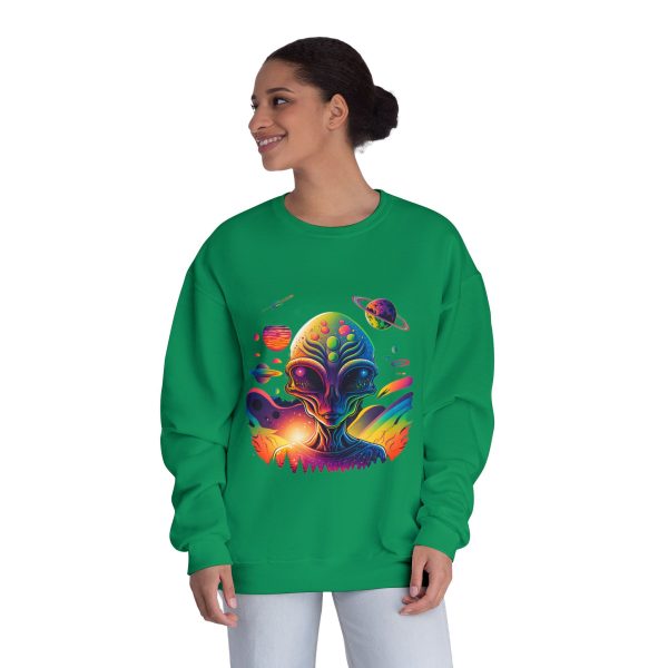 Colorful Alien Space Sweatshirt, Unisex Crewneck Sweatshirt, Perfect for Casual Wear, Gift for Sci-Fi Lovers, Cozy Fall Apparel - Image 32