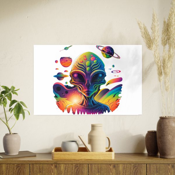 Colorful Alien Art Poster, Psychedelic Wall Decor, Outer Space Prints, Home Decoration, Gift for Sci-Fi Lovers - Image 138