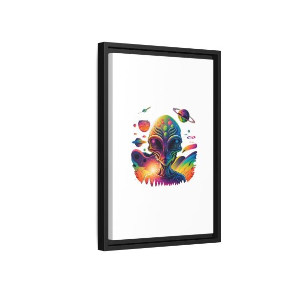 Vibrant Alien Canvas Art Print, Framed Decor for Sci-Fi Lovers, Cosmic Wall Art, Colorful Home Decoration, Unique Gift Idea - Image 238