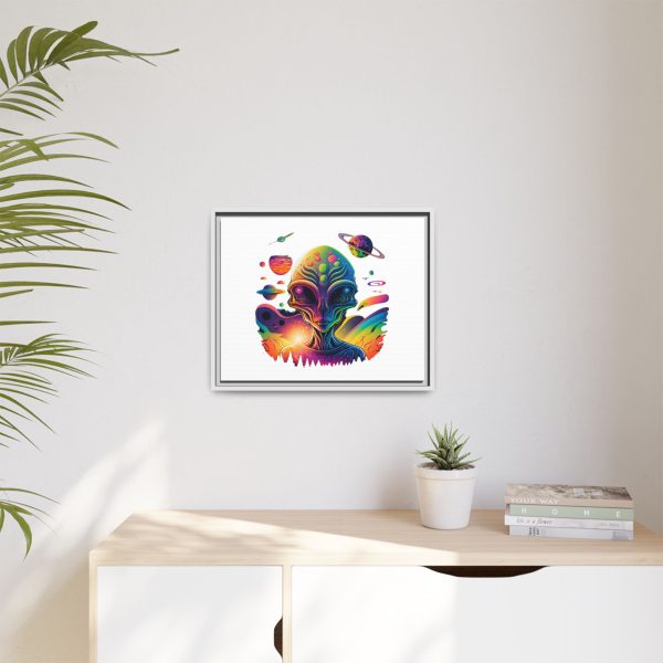 Vibrant Alien Canvas Art Print, Framed Decor for Sci-Fi Lovers, Cosmic Wall Art, Colorful Home Decoration, Unique Gift Idea - Image 87