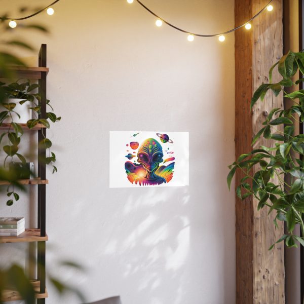 Colorful Alien Art Poster, Psychedelic Wall Decor, Outer Space Prints, Home Decoration, Gift for Sci-Fi Lovers - Image 20