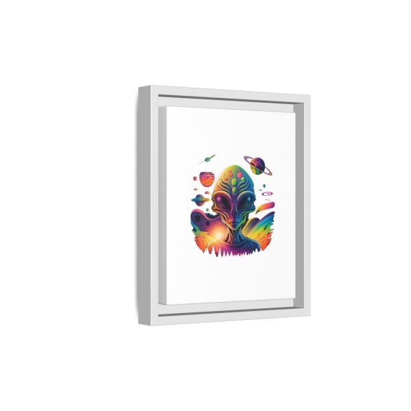 Vibrant Alien Canvas Art Print, Framed Decor for Sci-Fi Lovers, Cosmic Wall Art, Colorful Home Decoration, Unique Gift Idea - Image 222