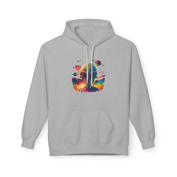 Vibrant Artistic Fleece Hoodie, Cozy Unisex Sweatshirt, Colorful Graphic Hoodie, Trendy Casual Wear, Unique Gift Idea, Streetwear Style - Image 25