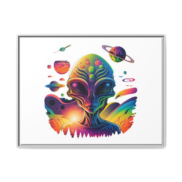 Vibrant Alien Canvas Art Print, Framed Decor for Sci-Fi Lovers, Cosmic Wall Art, Colorful Home Decoration, Unique Gift Idea - Image 125