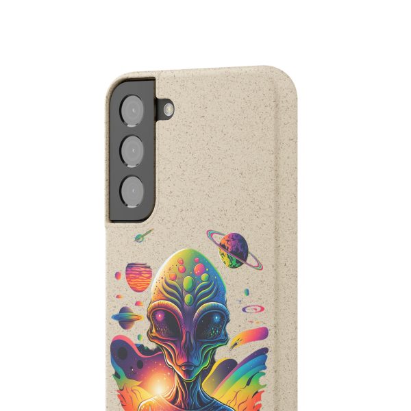 Vibrant Alien Biodegradable Phone Case, Eco-Friendly Galaxy Phone Cover, Unique Gift for Space Lovers, Fun Alien Design, Sustainable [...] - Image 155