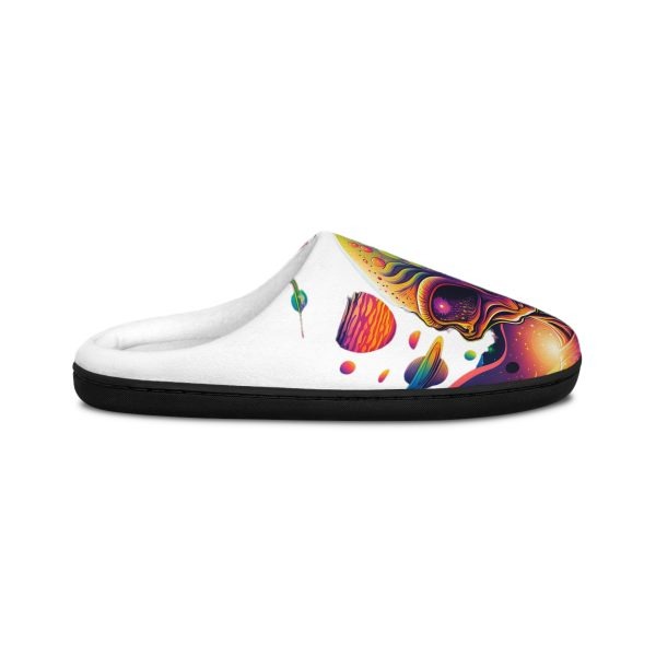 Cosmic Alien Indoor Slippers - Colorful Comfortable Footwear for Home, Unique Gift, Relaxation, Science Fiction Theme, Cozy House Shoes - Image 2