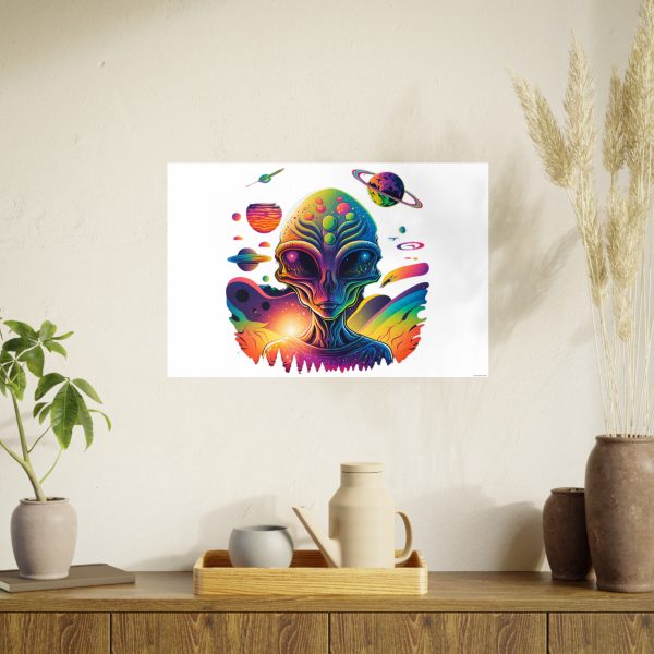 Colorful Alien Art Poster, Psychedelic Wall Decor, Outer Space Prints, Home Decoration, Gift for Sci-Fi Lovers - Image 63