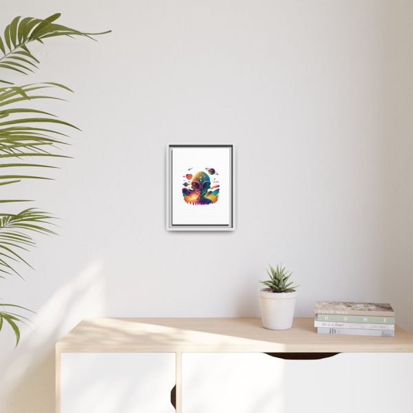 Vibrant Alien Canvas Art Print, Framed Decor for Sci-Fi Lovers, Cosmic Wall Art, Colorful Home Decoration, Unique Gift Idea - Image 143