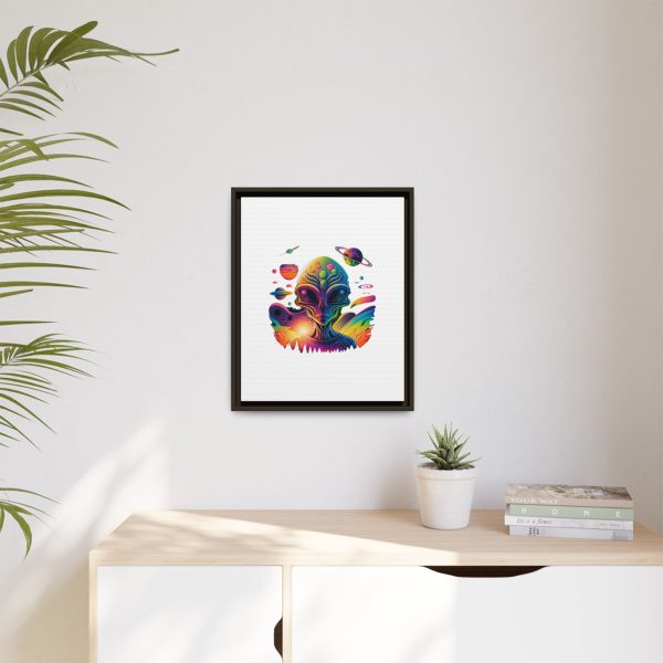 Vibrant Alien Canvas Art Print, Framed Decor for Sci-Fi Lovers, Cosmic Wall Art, Colorful Home Decoration, Unique Gift Idea - Image 163