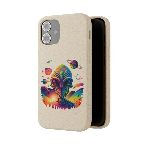 Vibrant Alien Biodegradable Phone Case | Eco-Friendly, Galaxy Inspired, Unique Gift, Trendy Phone Cover, For Space Lovers - Image 18