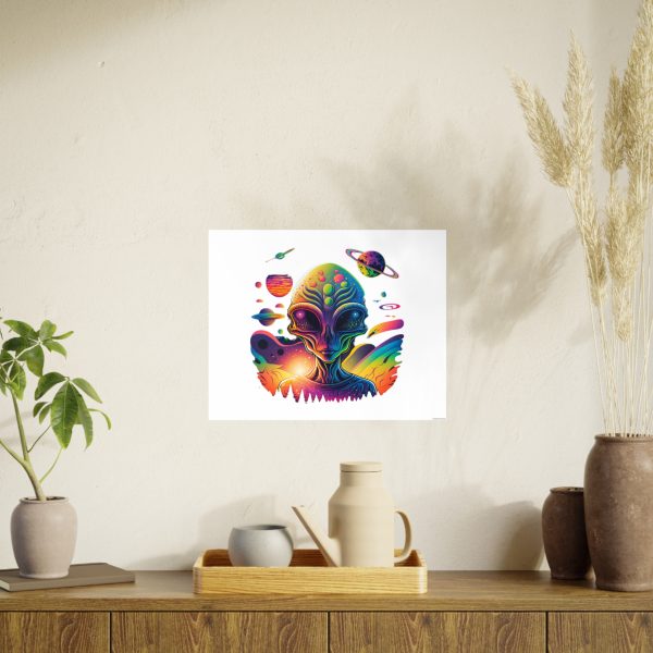 Colorful Alien Art Poster, Psychedelic Wall Decor, Outer Space Prints, Home Decoration, Gift for Sci-Fi Lovers - Image 132