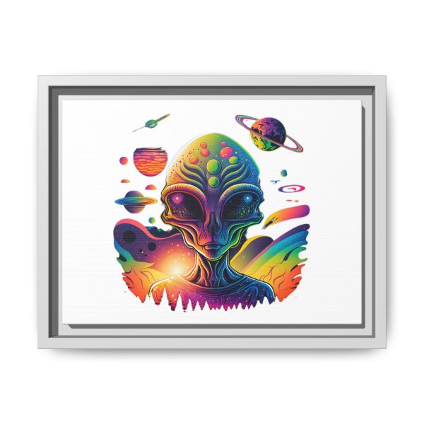Vibrant Alien Canvas Art Print, Framed Decor for Sci-Fi Lovers, Cosmic Wall Art, Colorful Home Decoration, Unique Gift Idea - Image 61