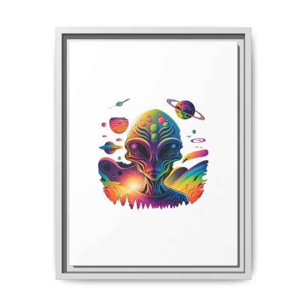 Vibrant Alien Canvas Art Print, Framed Decor for Sci-Fi Lovers, Cosmic Wall Art, Colorful Home Decoration, Unique Gift Idea - Image 157