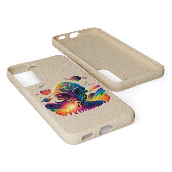 Vibrant Alien Biodegradable Phone Case | Eco-Friendly, Galaxy Inspired, Unique Gift, Trendy Phone Cover, For Space Lovers - Image 160