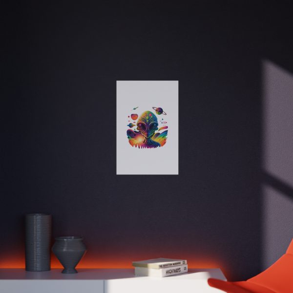 Vibrant Alien Foam Board Art Print, Space Decor, Unique Wall Art, Sci-Fi Home Decor, Gifts for Alien Lovers, Cosmic Alien Poster - Image 48