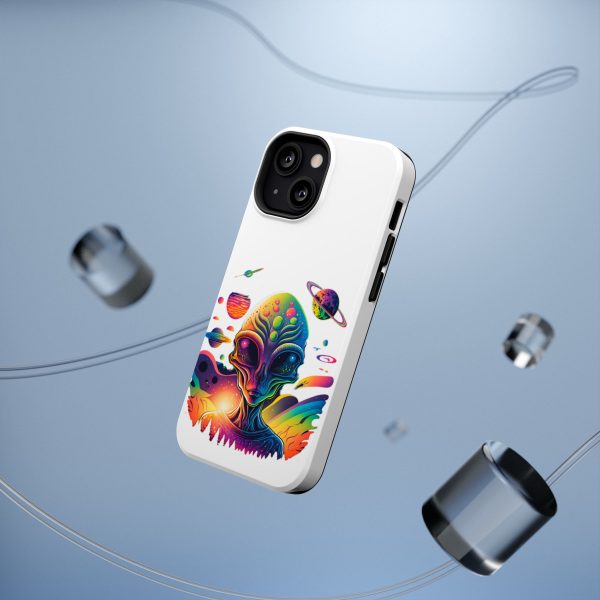Colorful Alien Phone Case for Protection and Style, Galaxy-Themed Case, Retro Vibe Case, Unique Gift for Sci-Fi Lovers, Planet Design Case - Image 9
