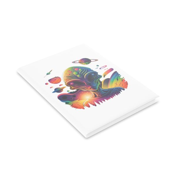 Vibrant Alien Hardcover Notebook, Journal for Dreamers, Gifts for Writers, Artistic Stationery, Cosmic Themed Gift - Image 39